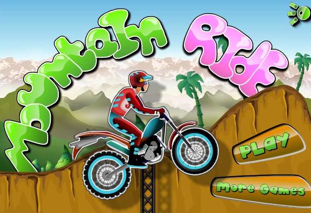 mountain ride bike flash game